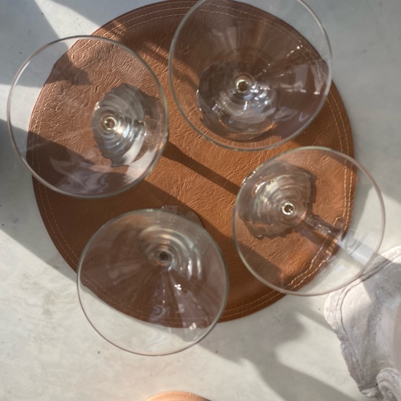 Set of 4 Martini Glasses - Picture 2 of 3